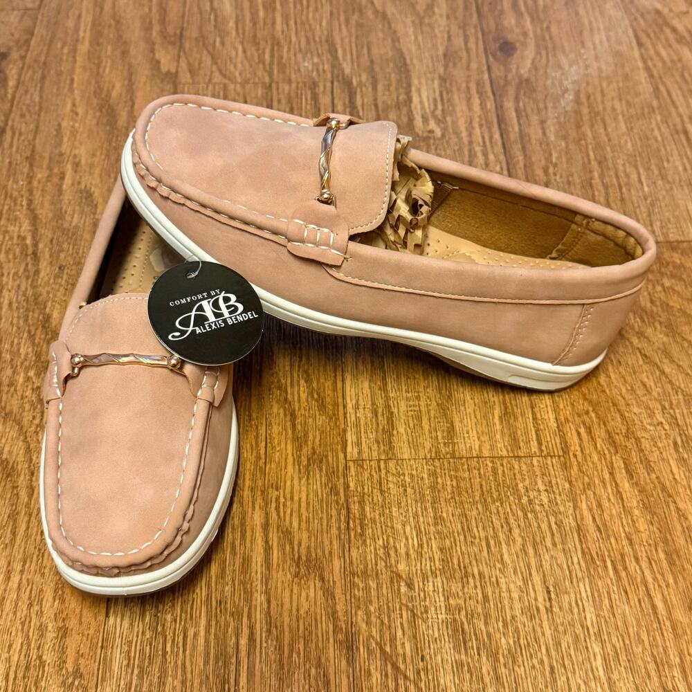 Comfort by Alexis Bendel Women's Adult Comfort Sport Loafer in Blush Pink Size 6